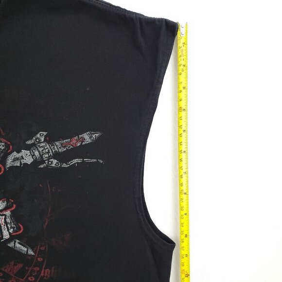 Harley Davidson Tank Top California Coat of Arms Swords Old English Modesto 2XL - Picture 9 of 11